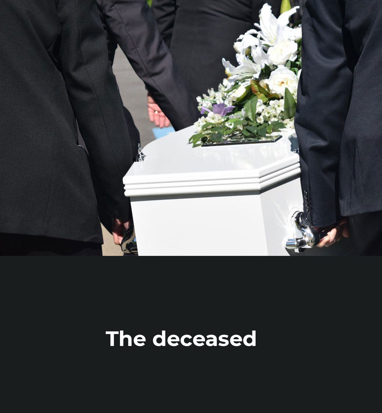 Les personnes décédées